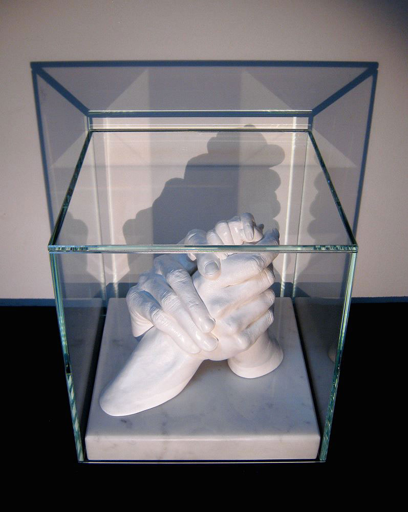 Calchi in gesso: calco del pancione